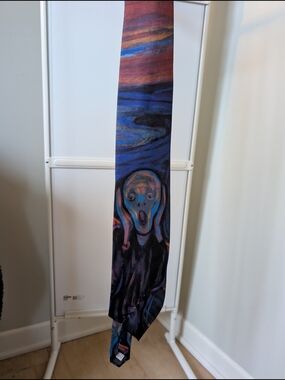 Ralph Marlin 'The Scream' Print Tie in Multicolor